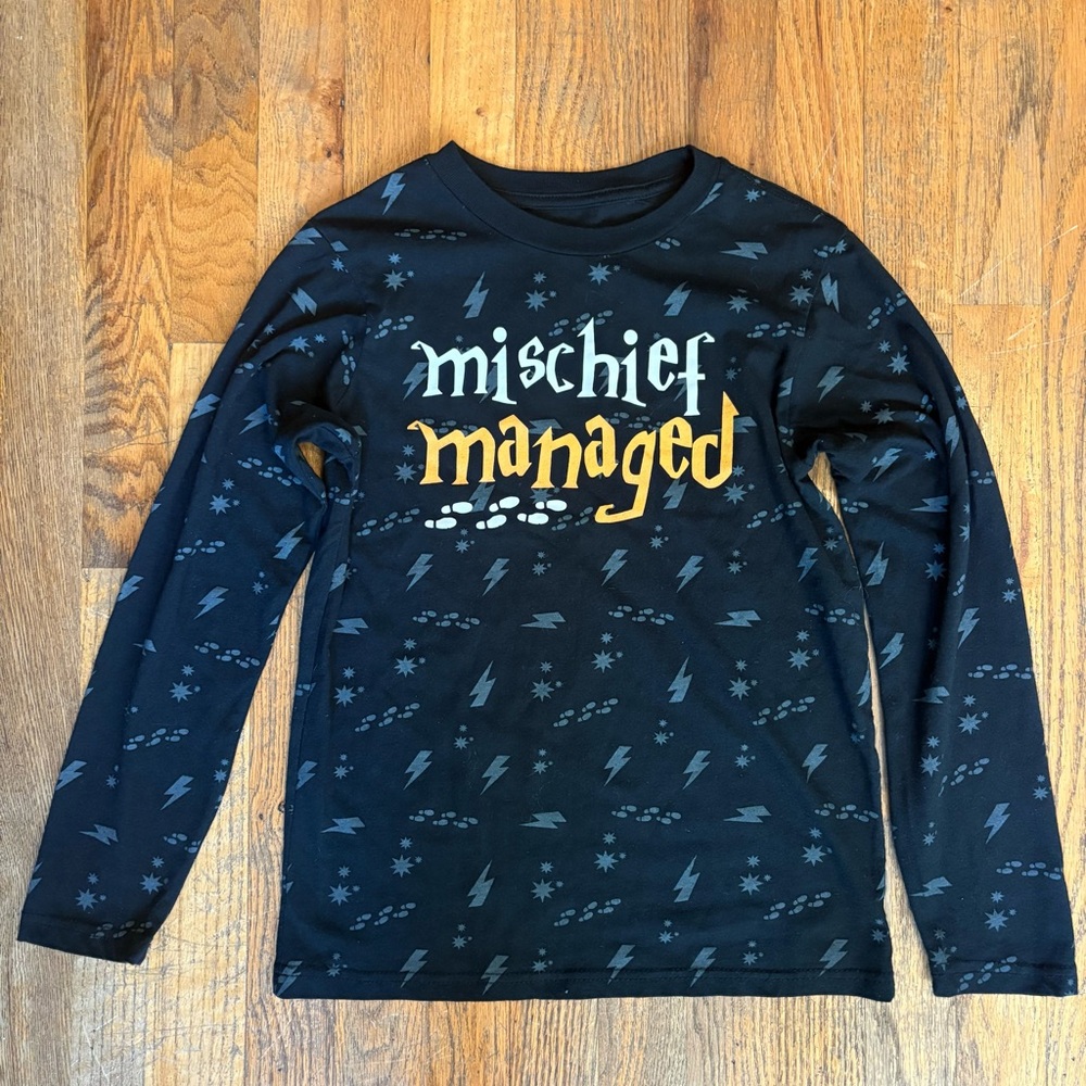 Harry Potter Unisex Long-Sleeve Tee Kids Size Medium